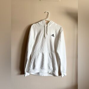 Adidas white essential drawstring hoodie (men’s medium)
